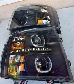 07-13 Chevy Silverado Headlights Faros Calaveras Micas Luces Lamps