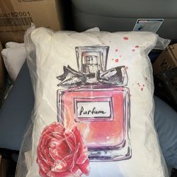 2x Perfume Bottle Pillow Decorative 