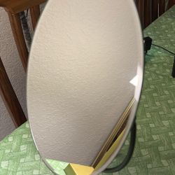 Mirror-tabletop Or Countertop.  Oval Free-standing About 14 1/2” Tall 
