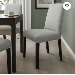 6 IKEA Slip Cover Dining Chairs 