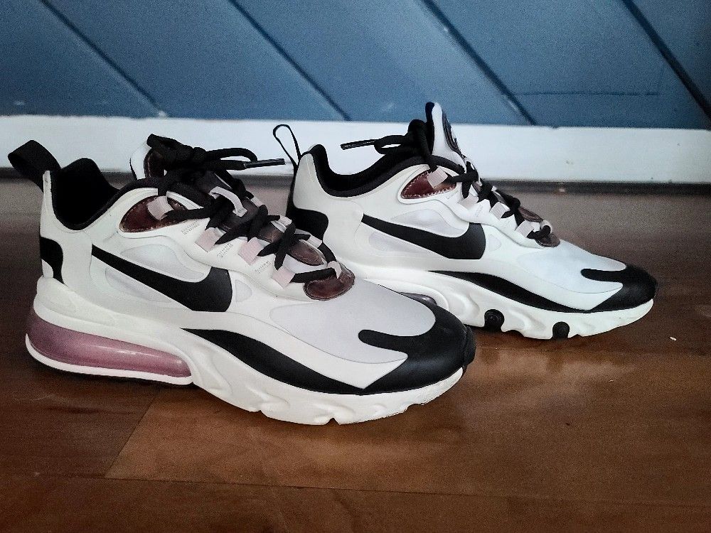 Nike Womens Air Max 270 React CU4752 100 White Running Shoes