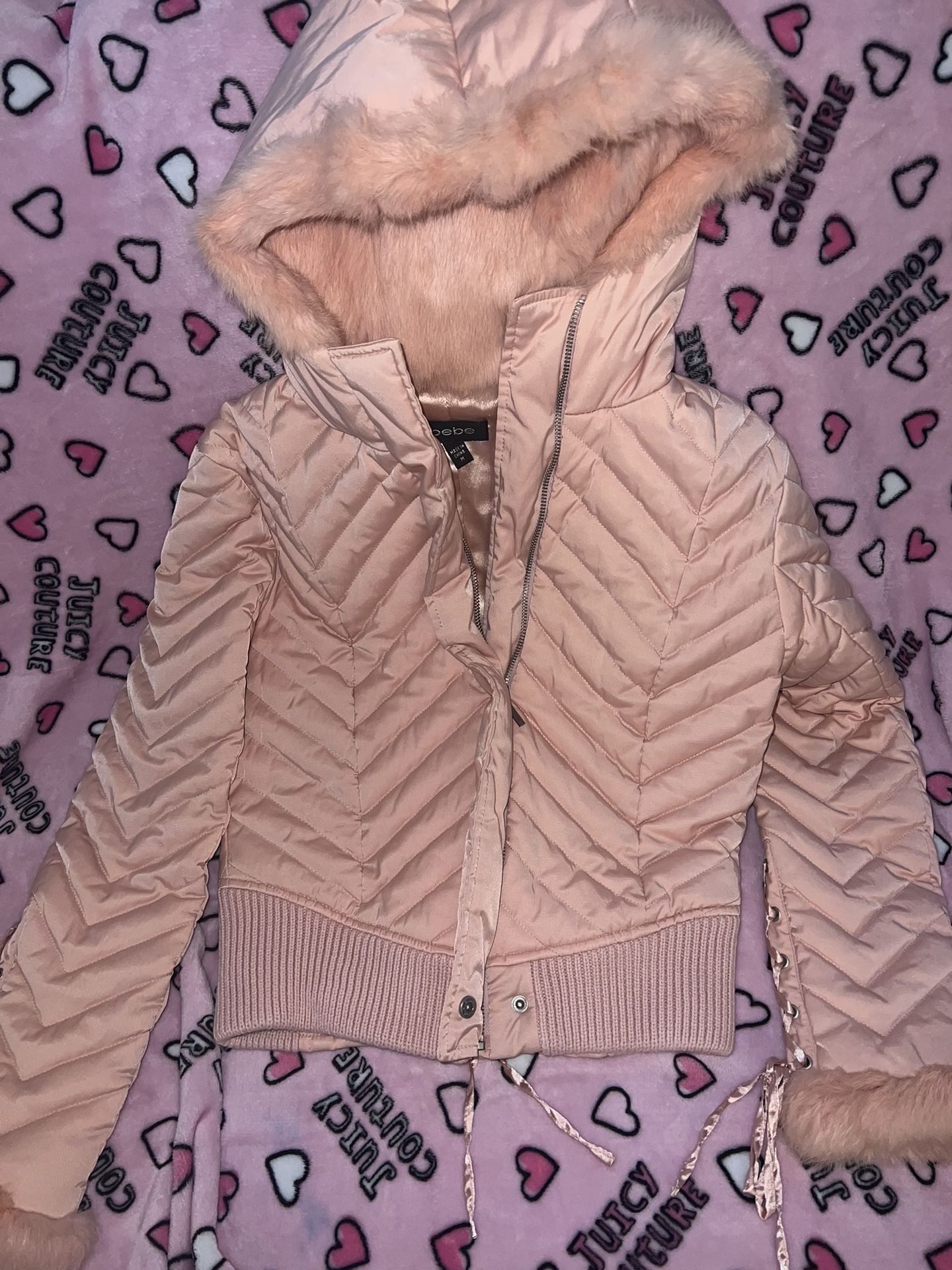 Pink Bebe Fur Jacket