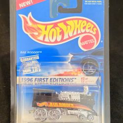 Hot Wheels 🔥 Vintage 1996 Rail Rodder ,$10 Includes Protective Display Case 