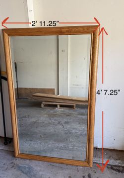Wooden Framed Mirror
