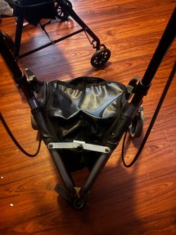 Folding Rollator 3 wheels Walker with Storage Bag