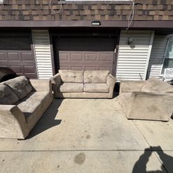 Beautiful Set of Tan Couches 