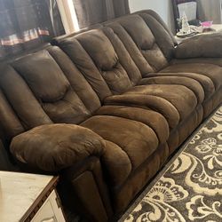 Deep Cushion Reclining Sofa