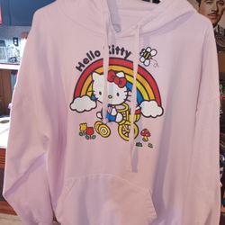 Hello Kitty Pink Hoodie Women's 2XL