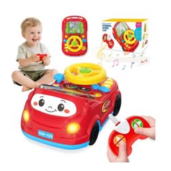 Firm price Toddler Toys For Ages 1-3 Boy - Remote Control RC Push Car Racing Adventure Steering Wheel Driving Games,Interactive Learning Educational C