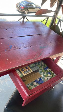 Gorgeous red wood desk antique