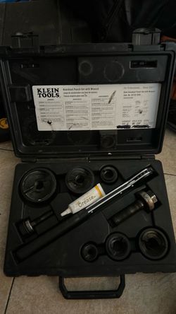 Knockout punch set with wrench