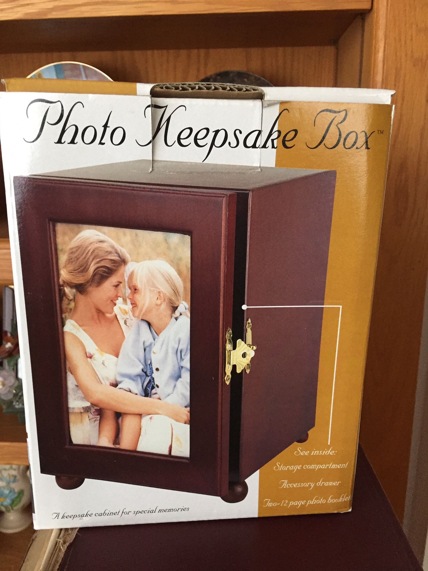 Photo keepsake box wood