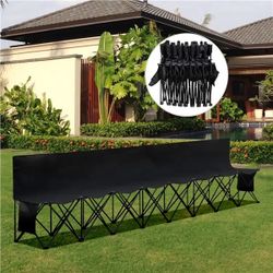 8 Seats Portable Folding Bench For Camping Bench Chairs with Backrest