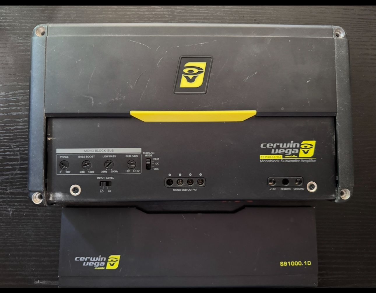 Cerwin Vega S91000.1D Mono block Subwoofer Amplifier Amp 1000 Watt