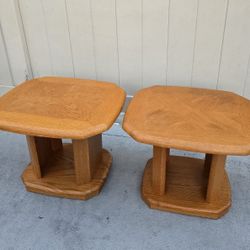 REAL WOOD TWO END TABLES $80 BOTH