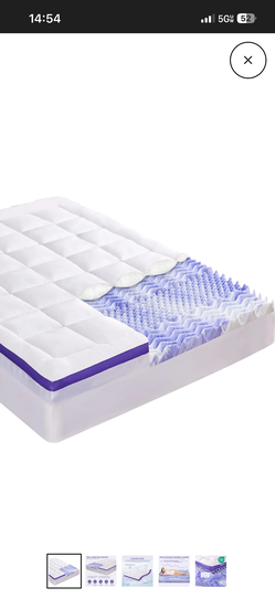 Itopfox Dual Foam Mattress Topper