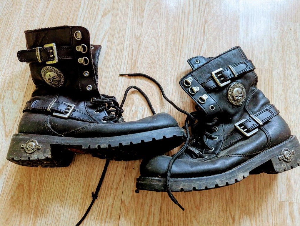 Harley Davidson Unique Skull Women's Boots 