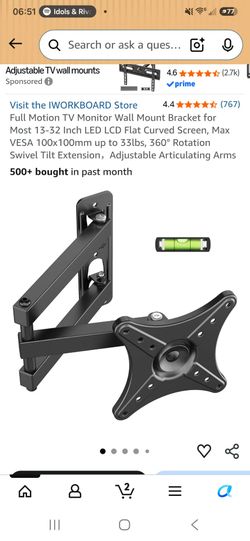 Full Motion TV Wall Mount Bracket