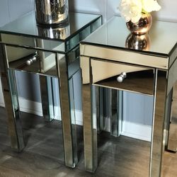 Mirrored Nightstands 