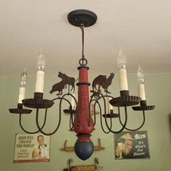 Farmhouse Kitchen Dining Table Chandelier Light