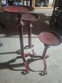 Iron Candle Holders