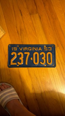 53 VA License Plate