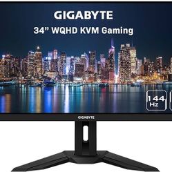GIGABYTE M34WQ 34" 144Hz Ultrawide-KVM Gaming Monitor
