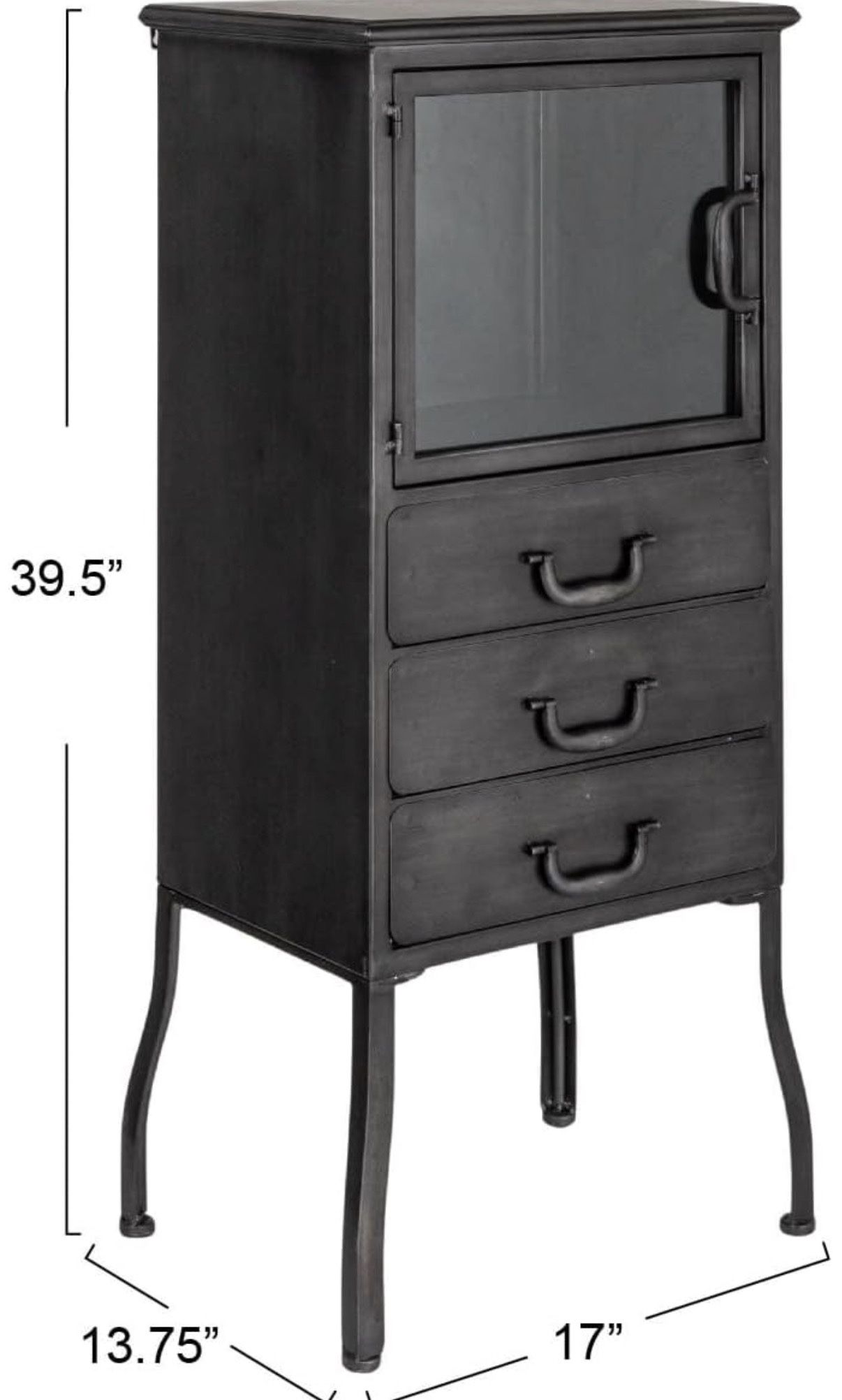 METAL CABINET ANTIQUE STYLE like new