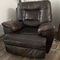 RECLINER made of REAL heavy Leather