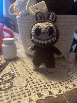 Labubu crochet Keychains