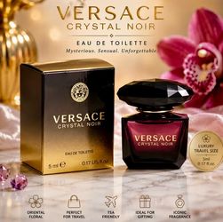 Versace Crystal Noir Eau de Toilette 5ml – New Sealed Mini