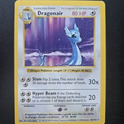 Pokemon Base Set Shadowless Dragonair