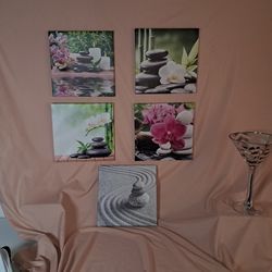 5 Beautiful Zen Pictures.  Would Look Great In A She Shed,  Hallway, Bedroom