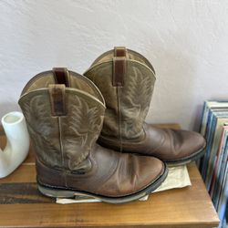 Cowboy boots/  Boots Mens Size 14 D Wide ASTM F2892-11 Leather Cowboy