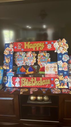 Paw patrol birthday decoration