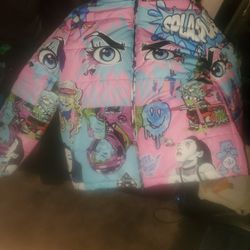 Blue & Pink Sugarhill Puffer Coat