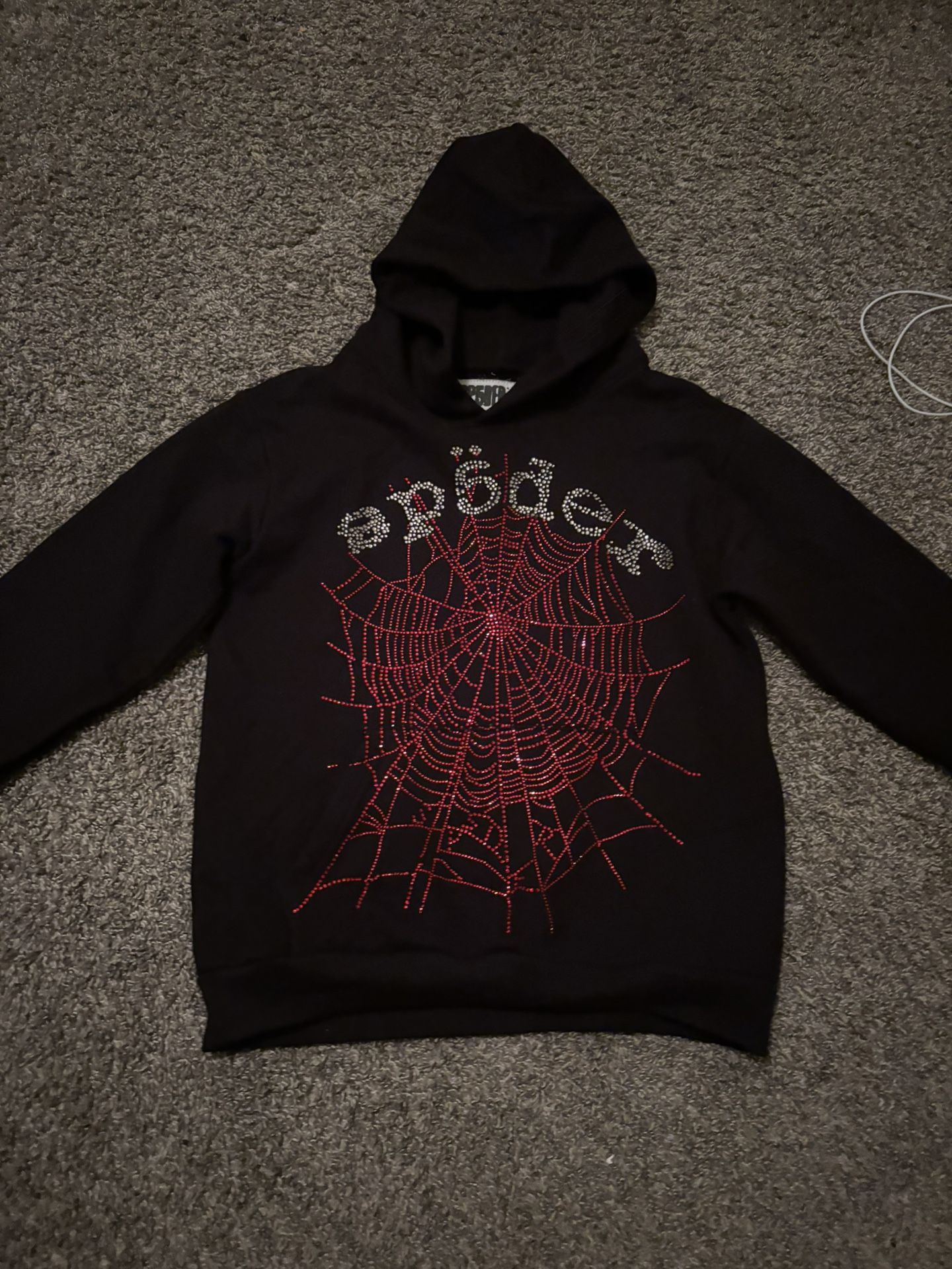 Spider Hoodie Rhinestone