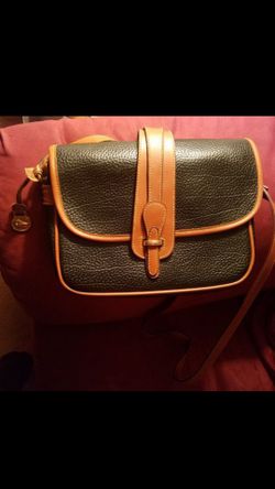 Dooney and Burke blk/wheat pocketbook and wallet