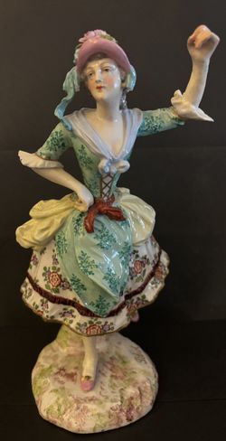 Art Deco French Porcelain Dancer Figurine