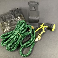  50ft Heavy Duty Expandable Garden Hose with Spray Nozzle