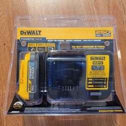 New Dewalt 20v XR Powerstack Battery and Charger $70 Firm, Pickup Only