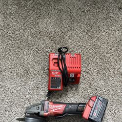 Milwaukee M18 FUEL 4 1/2” Grinder W/5.0 Battery And Charger