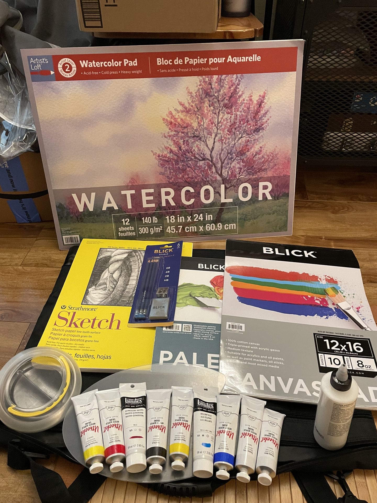 Art Supplies For Acrylic Paint 