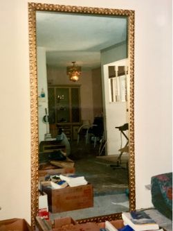 Large Vintage  Mirror framed