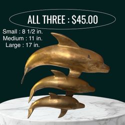 Brass Dolphins