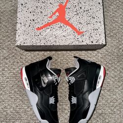 Nike Jordan 4 Og Reimagined “Bred ” Size 9❤️‍🔥 (Worn 1x)💯