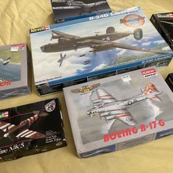 WWII Aircraft Model Kit Lot – Revell – 1:72 & 1:144