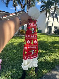 Snoopy Christmas Knit Beanie Hat