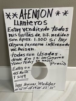 Hola estoy vendiendo todas estas llantas son usadas si alguien interesa  y las compra todas pedí darles el mejor precio desde 8. Dólares por llanta.