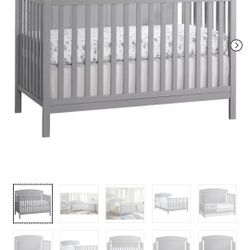 Grey Crib 4 In 1 